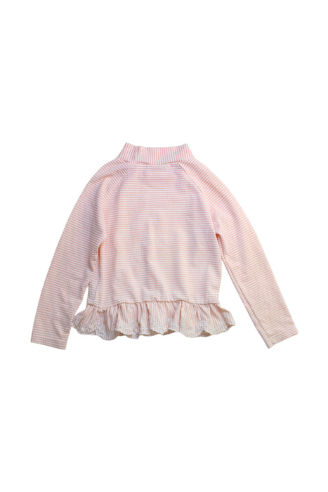 A Pink Long Sleeve Tops from Seed in size 3T for girl. (Back View)