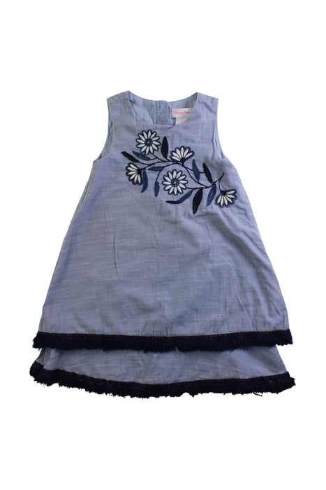 A Blue Sleeveless Dresses from Tommy Bahama in size 3T for girl. (Front View)