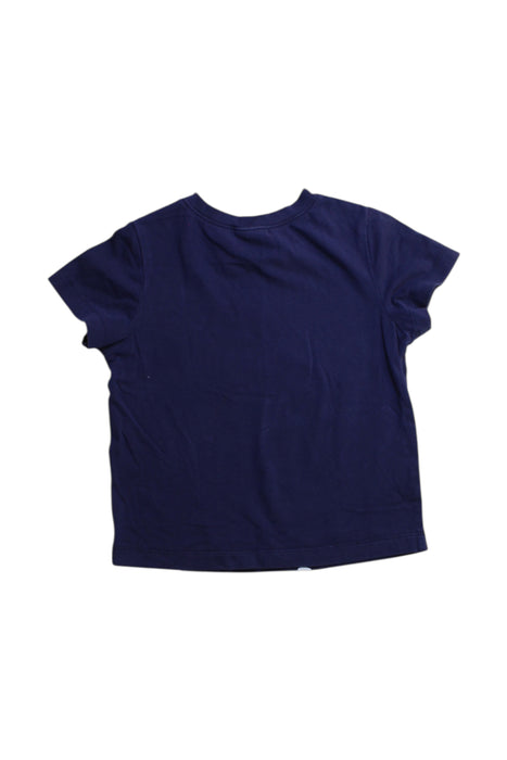 A Navy Short Sleeve T Shirts from Momonittu in size 2T for girl. (Back View)