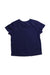 A Navy Short Sleeve T Shirts from Momonittu in size 2T for girl. (Back View)