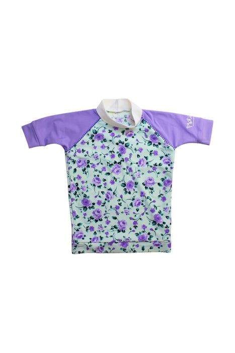 A Purple Rash Guards from Platypus in size 18-24M for girl. (Front View)