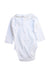 A White Long Sleeve Bodysuits from Jacadi in size 3-6M for girl. (Back View)