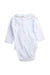 A White Long Sleeve Bodysuits from Jacadi in size 3-6M for girl. (Back View)