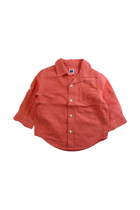 A Red Long Sleeve Shirts from Janie & Jack in size 6-12M for boy. (Front View)