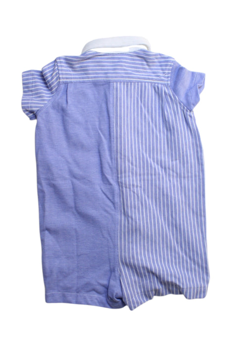 A Blue Short Sleeve Rompers from Ralph Lauren in size 3-6M for boy. (Back View)