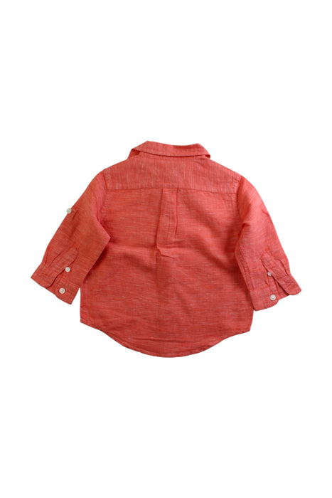 A Red Long Sleeve Shirts from Janie & Jack in size 6-12M for boy. (Back View)