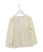 A Ivory Long Sleeve Tops from Juliet & the Band in size 6T for girl. (Back View)