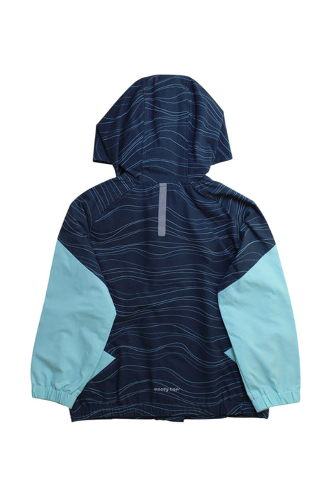 A Blue Lightweight Jackets from Moody Tiger in size 4T for girl. (Back View)
