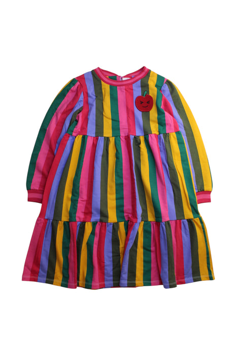 Multicolour Monsoon Striped Long Sleeve Dress Size 7Y-8Y — Retykle