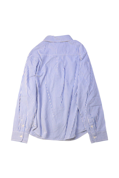 A Blue Long Sleeve Shirts from Jacadi in size 10Y for girl. (Back View)