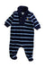 A Navy Long Sleeve Rompers from Ralph Lauren in size 0-3M for boy. (Front View)