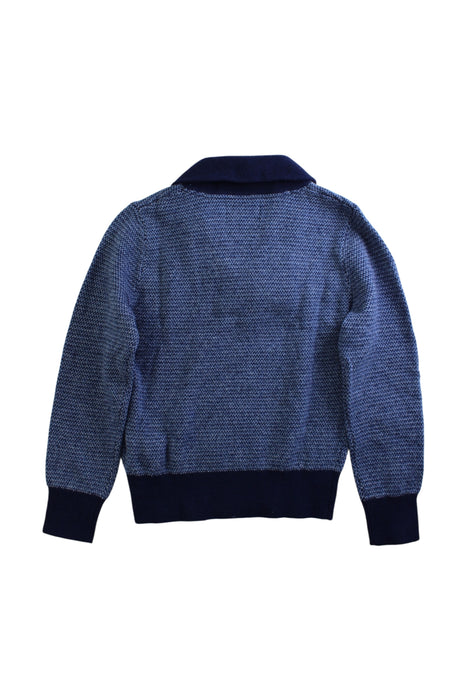 A Blue Knit Sweaters from Hackett in size 5T for boy. (Back View)