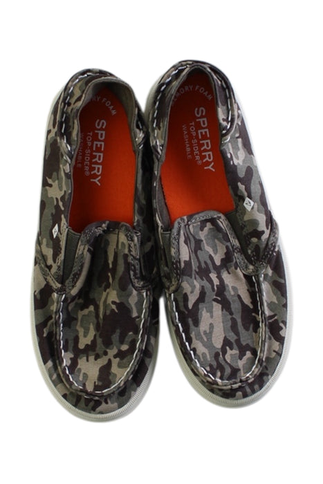 A Multicolour Slip Ons from Sperry in size 7Y for boy. (Back View)