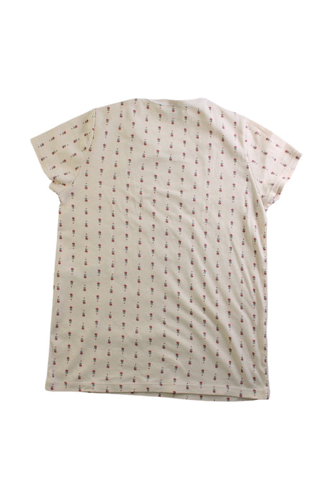 A Ivory Short Sleeve T Shirts from Petit Bateau in size 10Y for girl. (Back View)