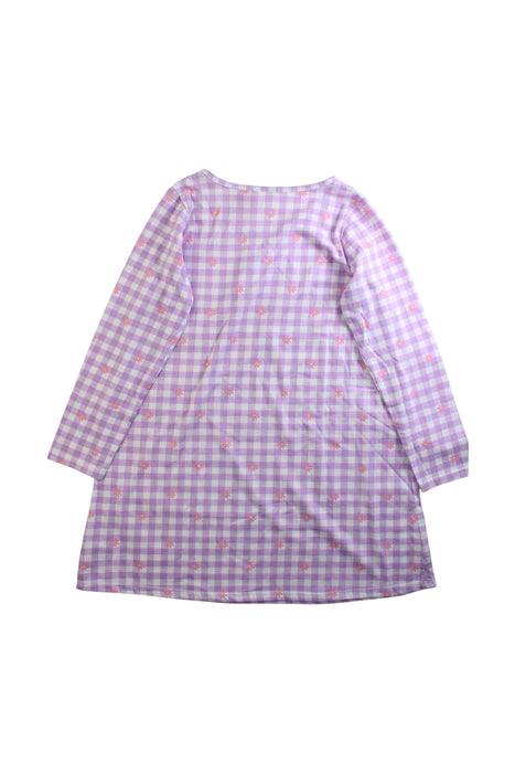 A Pink Long Sleeve Dresses from Seed in size 7Y for girl. (Back View)