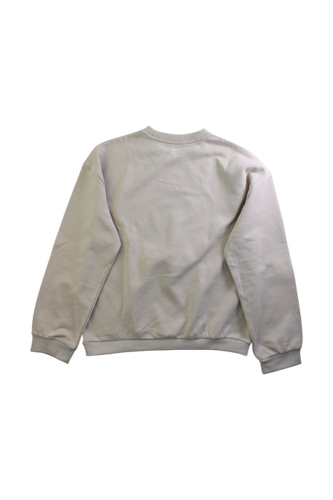 A Beige Crewneck Sweatshirts from Mimi Mono in size 7Y for girl. (Back View)