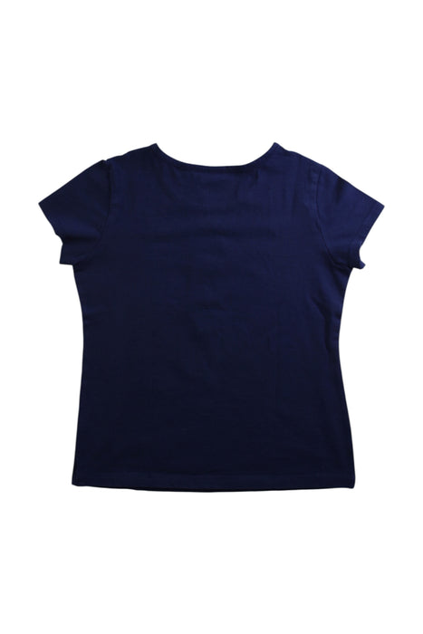 A Navy Short Sleeve T Shirts from Momonittu in size 10Y for girl. (Back View)