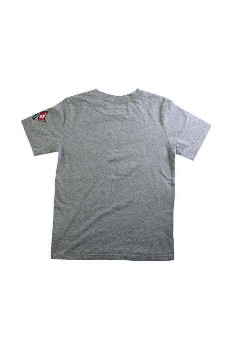 A Grey Short Sleeve T Shirts from Roots in size 7Y for girl. (Back View)