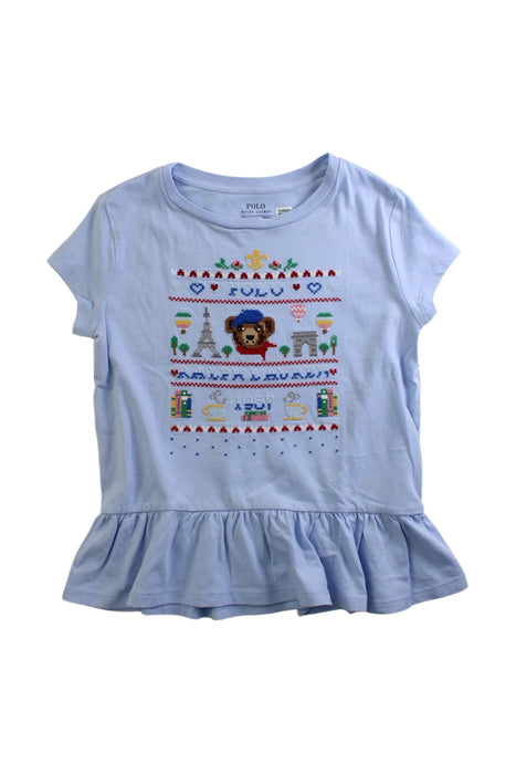 A Multicolour Short Sleeve Tops from Polo Ralph Lauren in size 6T for girl. (Front View)