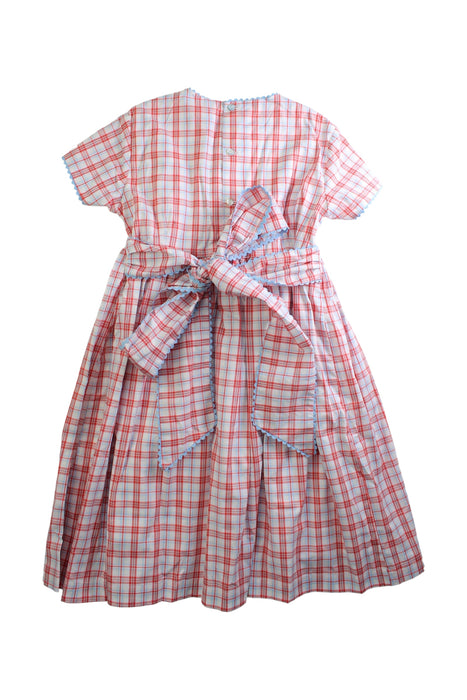 A Red Short Sleeve Dresses from La Coqueta in size 9Y for girl. (Back View)