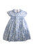 A Blue Short Sleeve Dresses from La Coqueta in size 9Y for girl. (Front View)