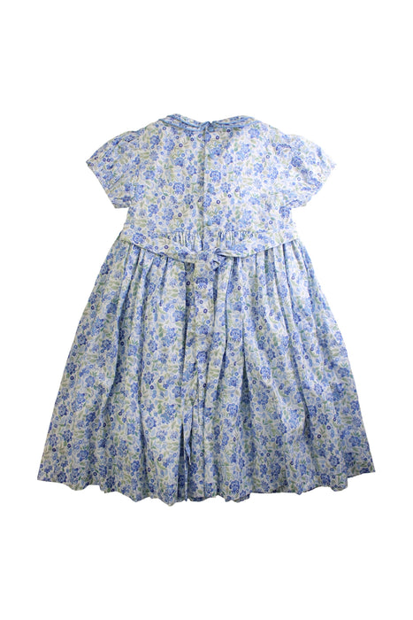 A Blue Short Sleeve Dresses from La Coqueta in size 9Y for girl. (Back View)