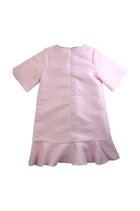 A Pink Short Sleeve Dresses from Mama Luma in size 9Y for girl. (Back View)