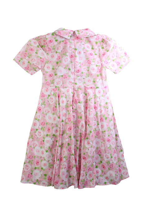 A Pink Short Sleeve Dresses from Mama Luma in size 9Y for girl. (Back View)