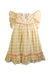 A Yellow Short Sleeve Dresses from La Coqueta in size 9Y for girl. (Front View)