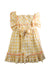 A Yellow Short Sleeve Dresses from La Coqueta in size 9Y for girl. (Back View)