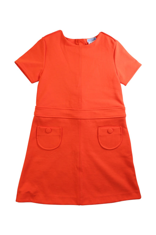 A Orange Short Sleeve Dresses from Jacadi in size 8Y for girl. (Front View)