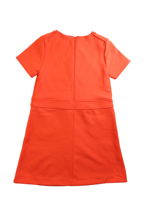 A Orange Short Sleeve Dresses from Jacadi in size 8Y for girl. (Back View)