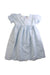A Blue Short Sleeve Dresses from La Coqueta in size 9Y for girl. (Front View)