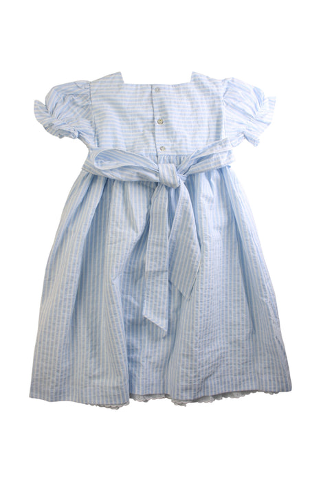 A Blue Short Sleeve Dresses from La Coqueta in size 9Y for girl. (Back View)
