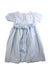 A Blue Short Sleeve Dresses from La Coqueta in size 9Y for girl. (Back View)