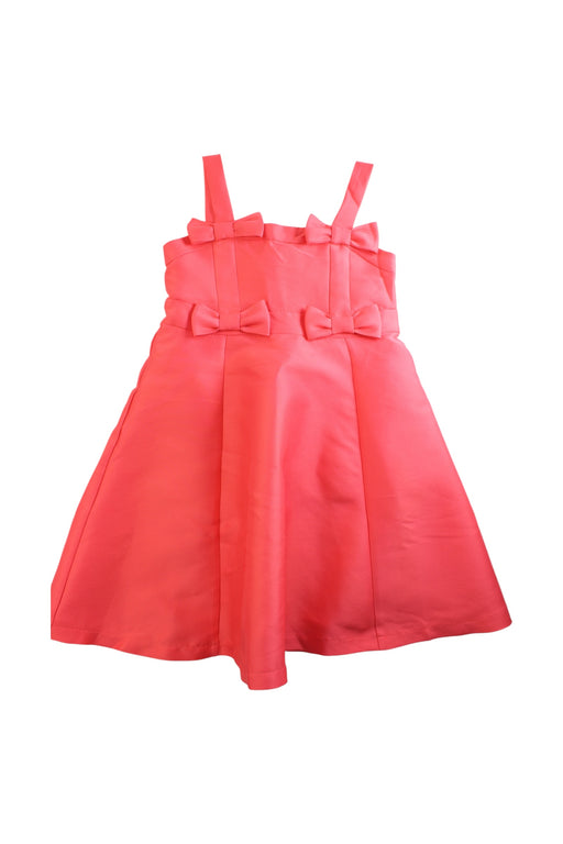 A Pink Sleeveless Dresses from Mama Luma in size 9Y for girl. (Front View)