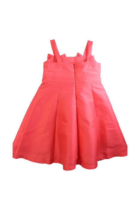 A Pink Sleeveless Dresses from Mama Luma in size 9Y for girl. (Back View)