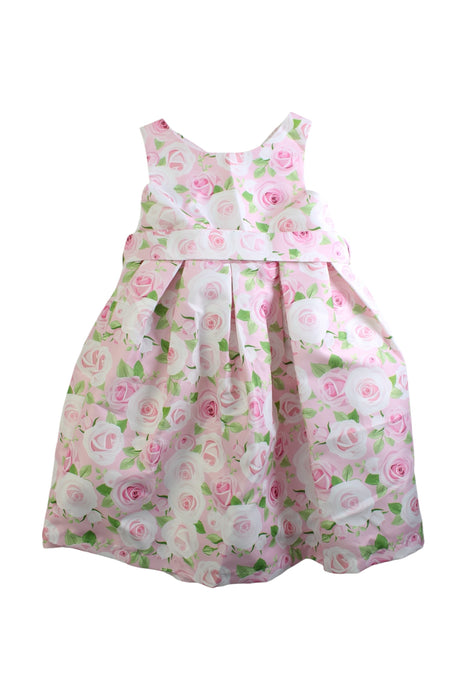 A Pink Sleeveless Dresses from Mama Luma in size 9Y for girl. (Front View)