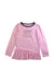 A Pink Long Sleeve Tops from Juicy Couture in size 8Y for girl. (Front View)