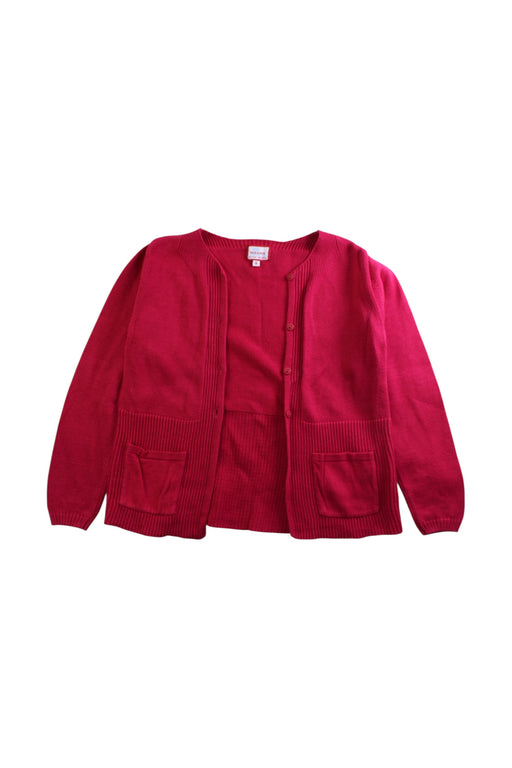A Red Cardigans from Neck & Neck in size 8Y for girl. (Front View)