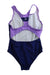 A Purple Swimsuits from Speedo in size 10Y for girl. (Back View)