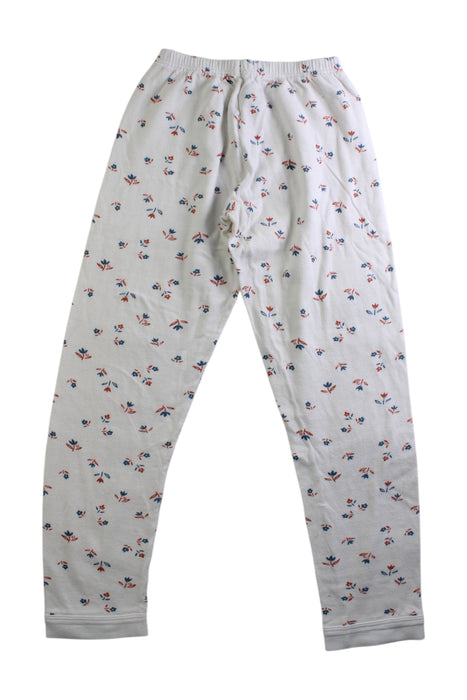 A White Leggings from Petit Bateau in size 10Y for girl. (Back View)