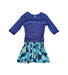 A Blue Long Sleeve Dresses from Catimini in size 10Y for girl. (Back View)