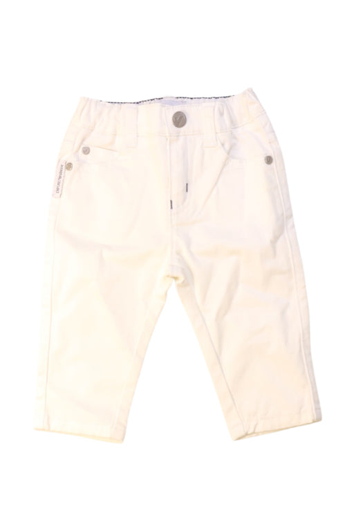 A White Casual Pants from Emporio Armani in size 3-6M for boy. (Front View)