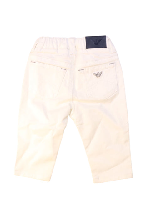 A White Casual Pants from Emporio Armani in size 3-6M for boy. (Back View)