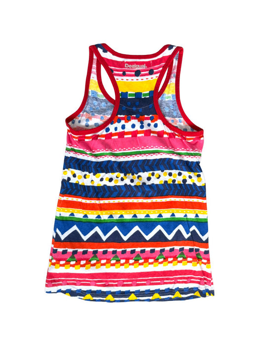 A Red Sleeveless Shirts from Desigual in size 9Y for girl. (Back View)