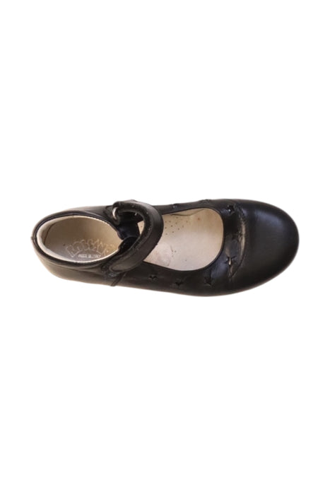 A Black Flats from Rossano in size 5T for neutral. (Front View)