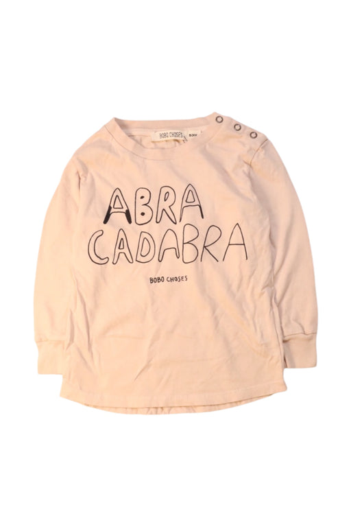 A Beige Long Sleeve T Shirts from Bobo Choses in size 18-24M for boy. (Front View)