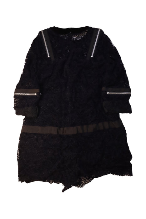 A Black Long Sleeve Rompers from Sacai in size 12Y for girl. (Back View)
