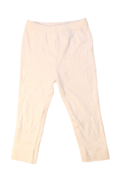 A White Leggings from Cyrillus in size 3T for girl. (Front View)
